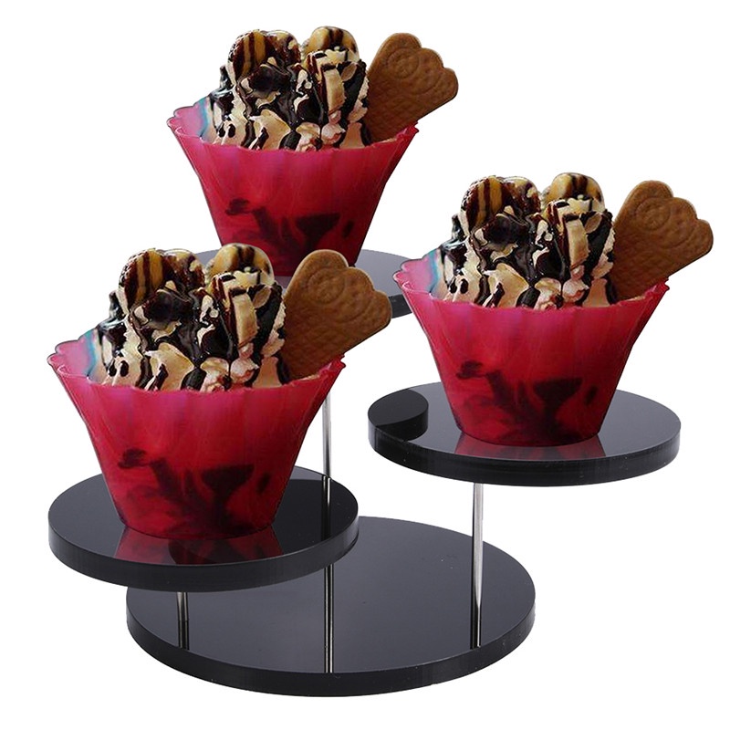 Rak Stand Display Cupcake Bahan Akrilik Untuk Pesta