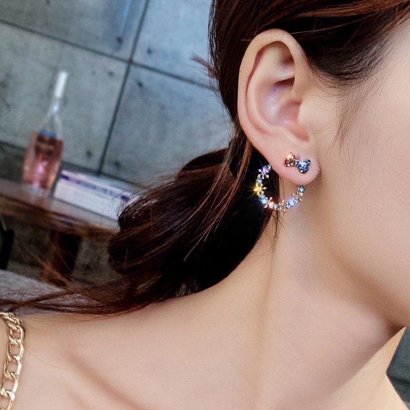 Anting （E306）Gantung Mutiara Air Tawar Lapis Silver Sterling 925 untuk Fashion Wanita Mutiara anting