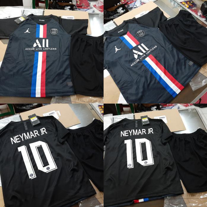JERSEY BAJU BOLA PSG 4TH JORDAN KIDS 2019/2020 + NAMESET GRADE ORI