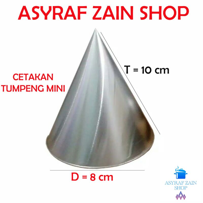 CETAKAN TUMPENG MINI/CETAKAN TUMPENG KERUCUT/CETAKAN NASI TUMPENG/LOYANG TUMPENG
