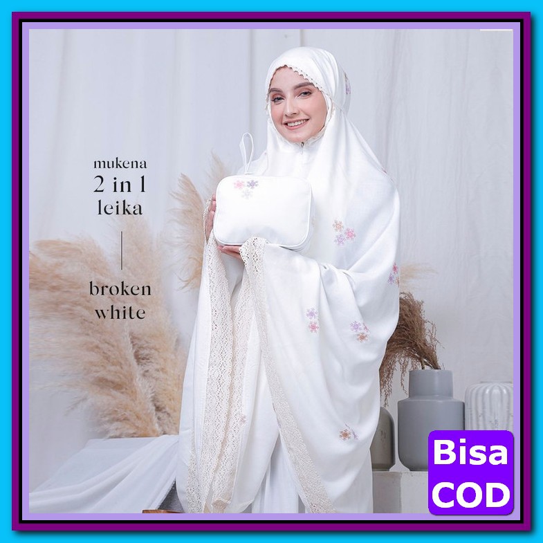 Mukenah Polos Jumbo Model Terbaru 2021 Bahan Kaos Jersey Tebal Mu NA986 Mukena Dewasa Rayon Bordir