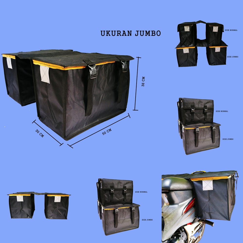 Tas ekpedisi salesman tas obrok motor tas bronjong motor tas motor sidebag tas paket kurir pak pos