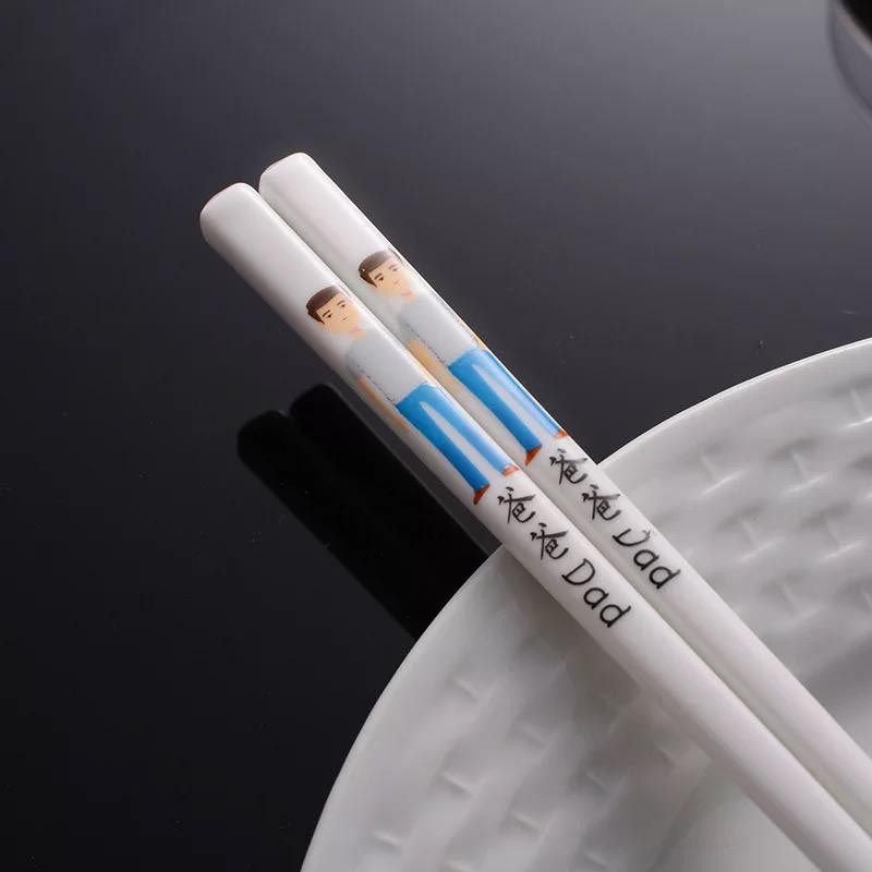 1SET SUMPIT KERAMIK FAMILY CHOPSTICK CERAMIK SET ALAT MAKAN SUMPIT HADIAH SUMPIT BAMBU SUMPIT CINA