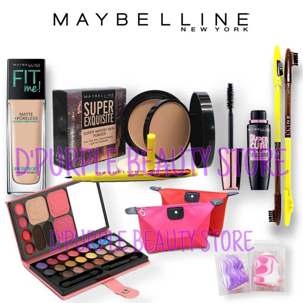 Paket MakeUp Maybelline  Lenkap Murah 5 In 1 - Paket Kosmetik Maybelline  Lenkap Murah 5 In 1