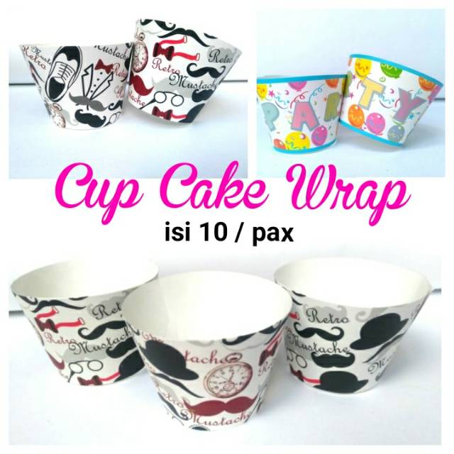 Cup Cake Wrap - Kertas Pembungkus Cup Cake