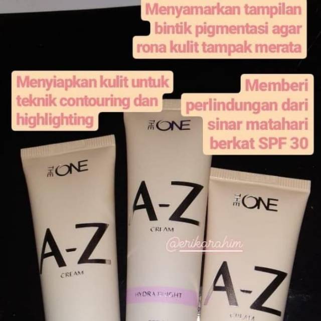 The ONE A-Z Cream hydra bright SPF 30