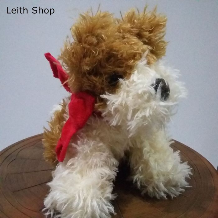 Boneka Dogi Coklat Putih Pita Doggie Dogy Doggy Anjing Lucu Cute