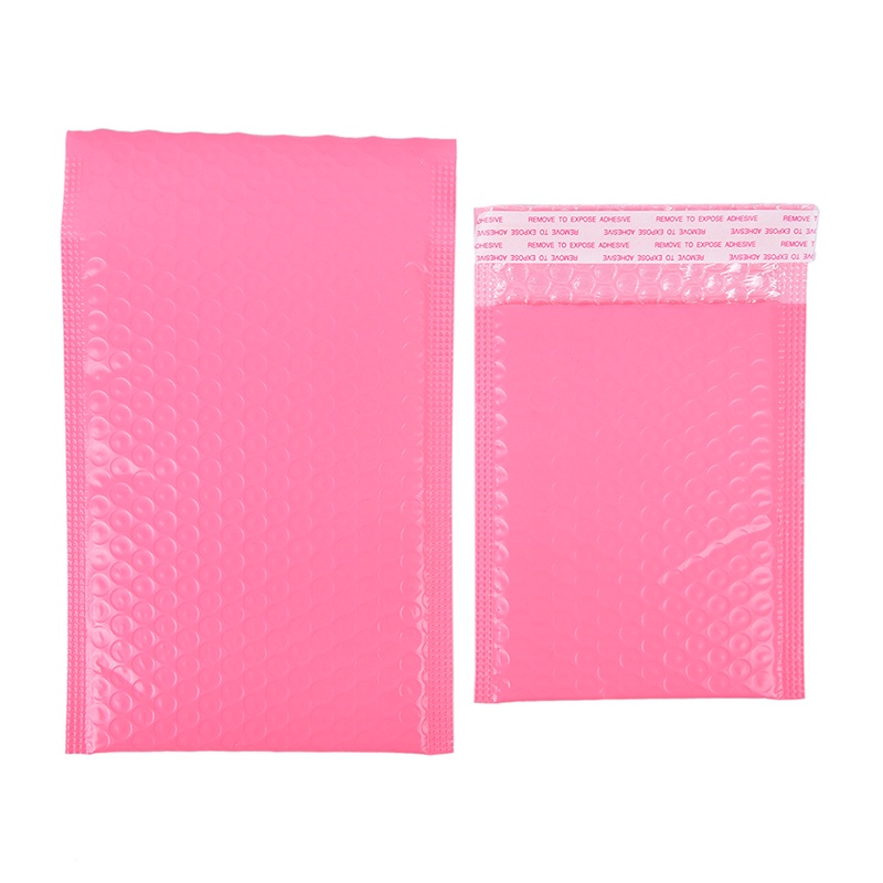 {LUCKID}10x Pink Bubble Bag Mailer Plastic Padded Envelope Shipping Bag Packaging