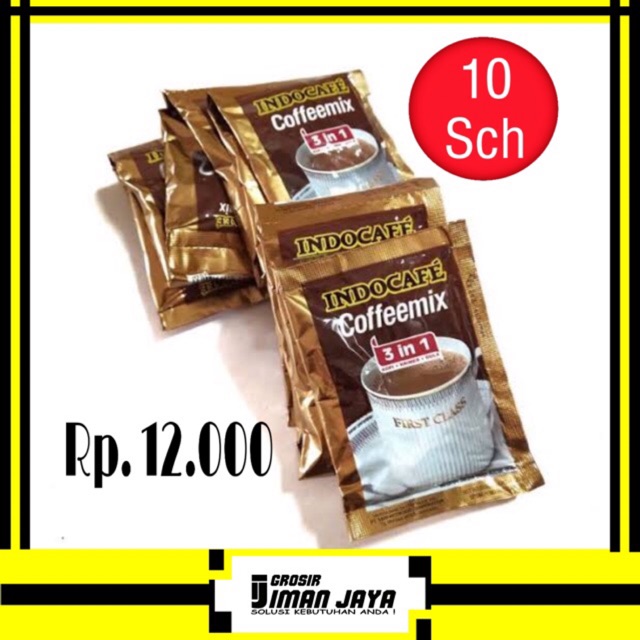 

Indocafe Coffeemix 3 in 1. 20gr 1 Renceng (10 Sachet)