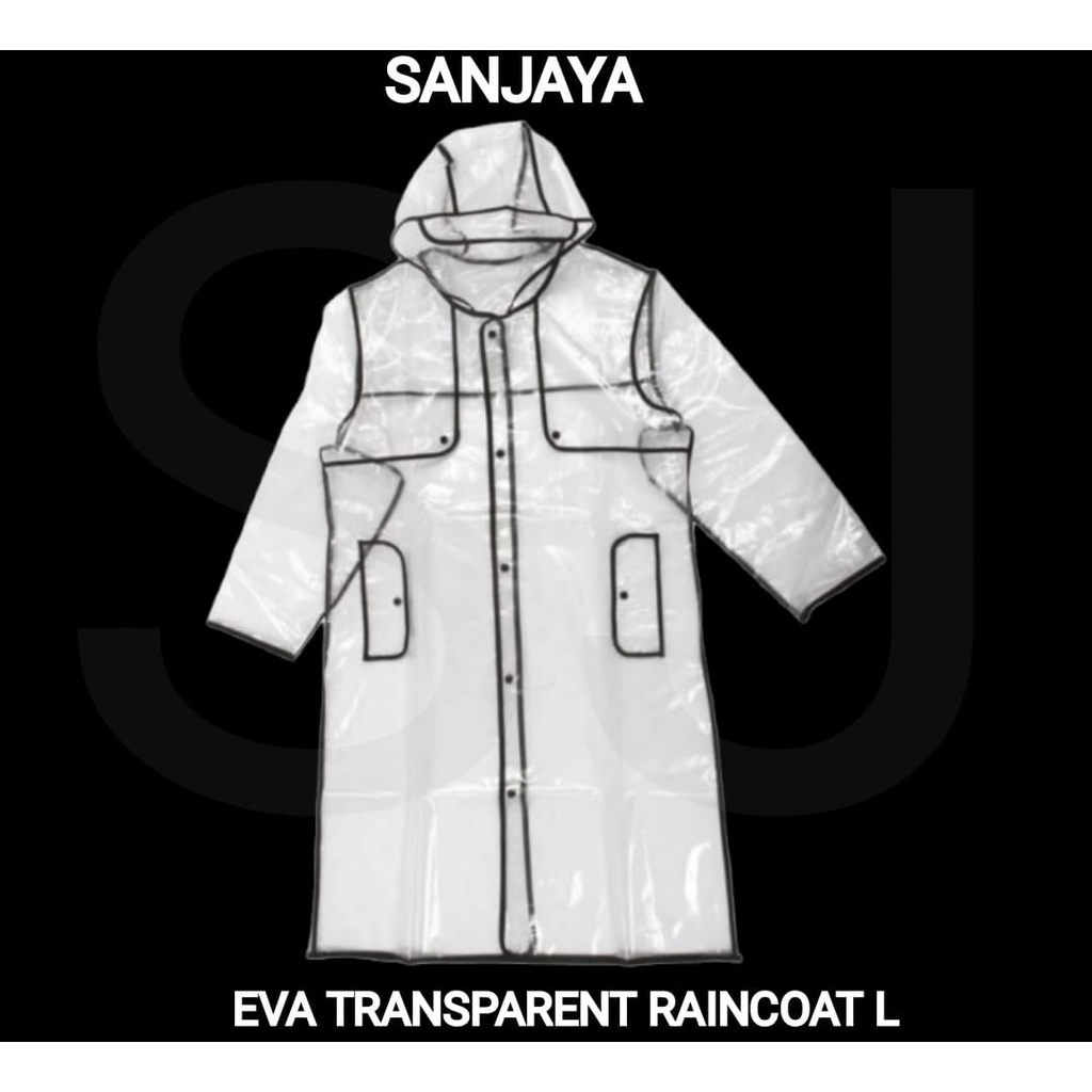 JAS HUJAN TRANSPARAN / JAS HUJAN BENING / MANTOL / JAS HUJAN DEWASA / RAINCOAT / EVA TRANSPARENT RAINCOAT