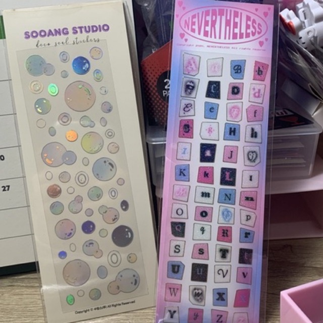 

nevertheless alphabet sticker (korean sticker)
