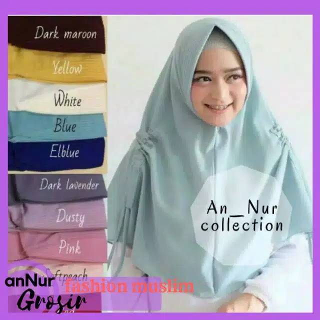 READY STOK BERGO AMIRA PITA  KERUT KHIMAR SIMPEL KANAN  KIRI  