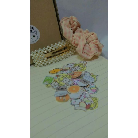 

Pree-order||NasyaArt||stiker handmade aesthetic random+free stiker nama custom