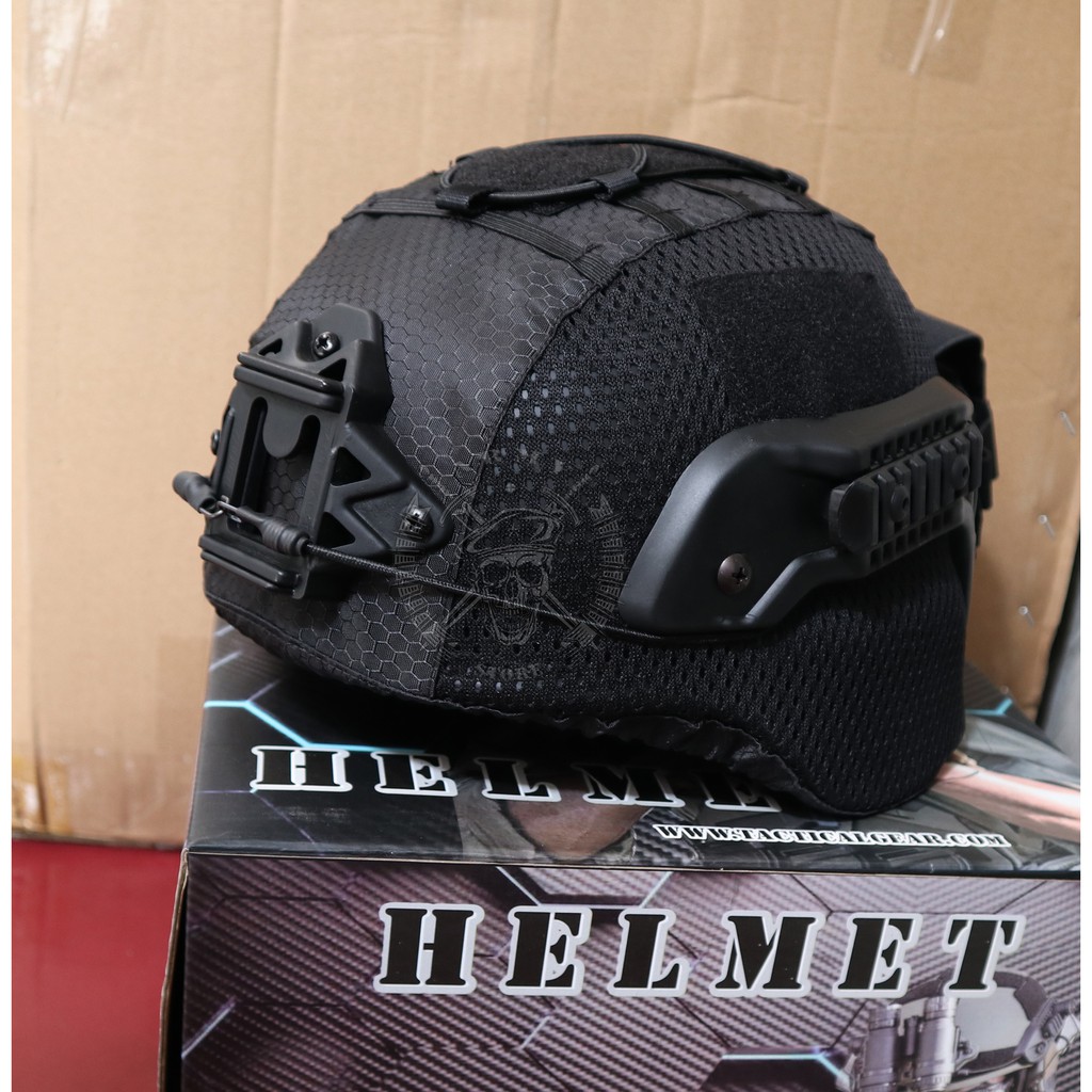 BP helm tactical mich 2000 hitam full cover