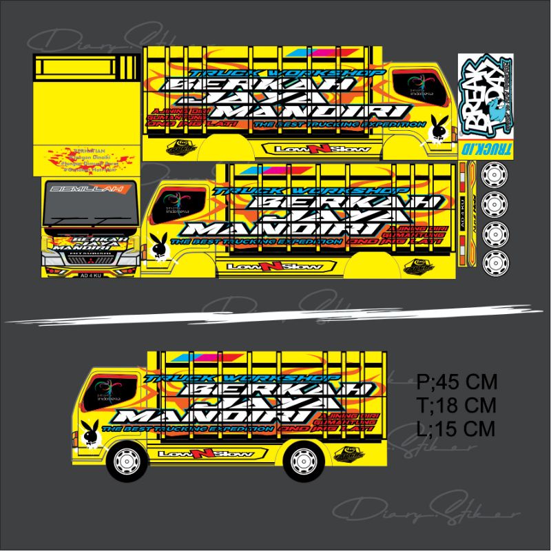 POLA TRUK MINIATUR | DIGITAL PRINTING