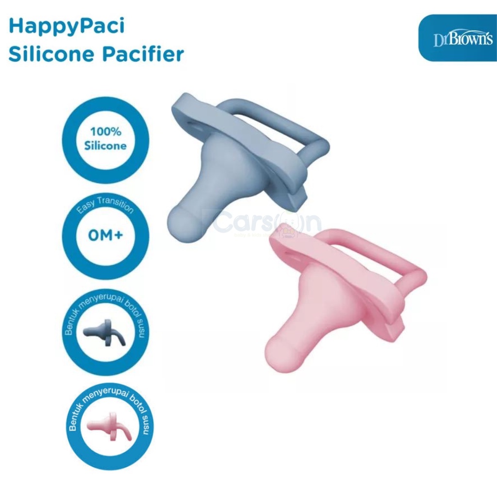 Dr Browns Brown Happy Paci Pacifier Empeng bayi / Dr Brown's HappyPaci terlaris