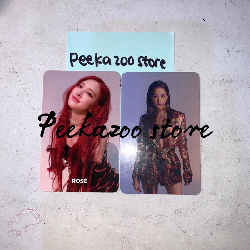 PC ROSE JISOO BLACKPINK SQUARE UP PINK VER. (SET)