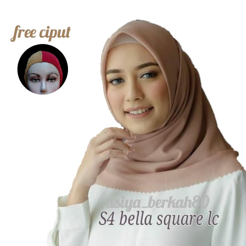 Jilbab segiempat bella square/jilbab bella square/hijab bella square