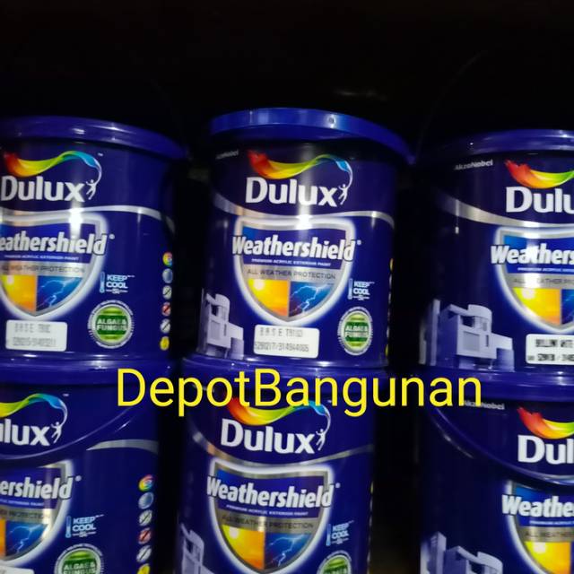 Cat Tembok Tinting Dulux Weathershield Exterior Warna Muda 2.5  LITER