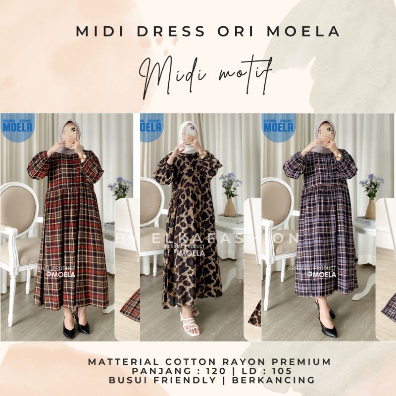 Necka Midi Moela Liona Midi Dress Moela Arina midi Dress Motif