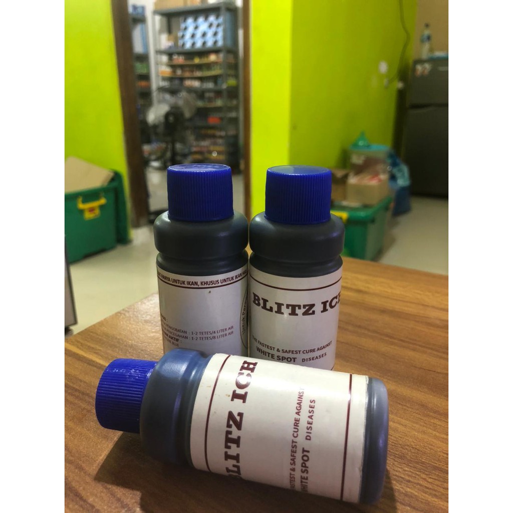 Blitz Ich 70 ml obat biru ikan hias anti white spot jamur ikan