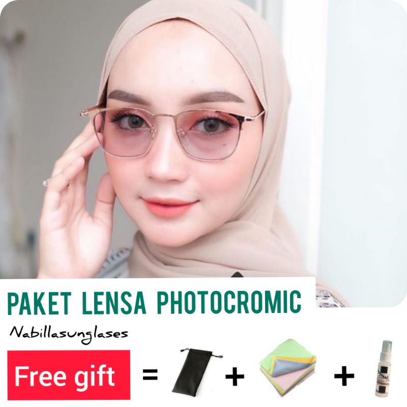 PAKET LENSA PHOTOCROMIC , KACAMATA 2047, ANTIRADIASI