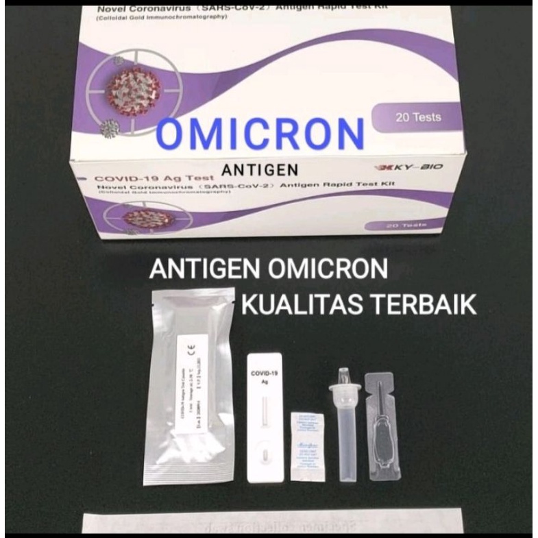 Antigen saliva kybio omicron (bisa saliva & swab)