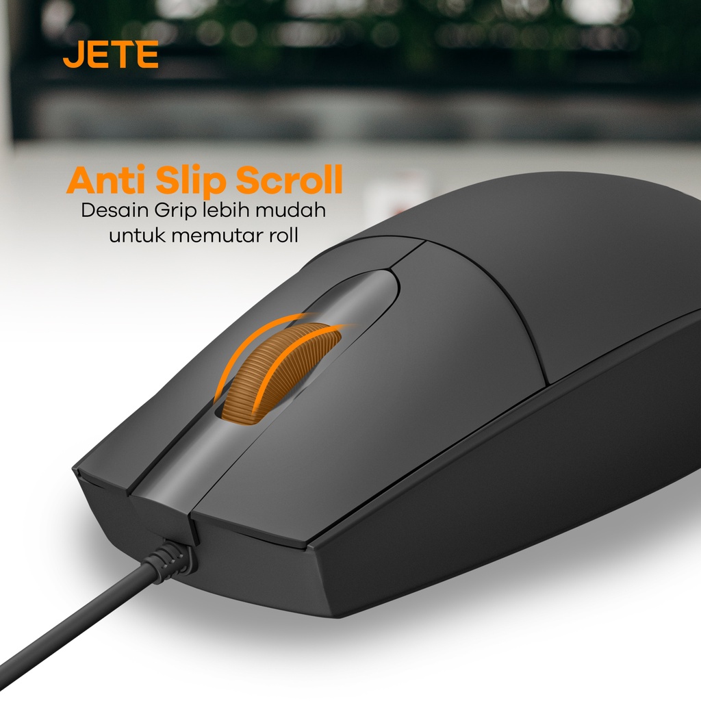 Wired Mouse JETE MO3 1200 DPI Ergonomis Design - Garansi 2 Tahun