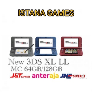 NEW NINTENDO 3DS XL LL CFW MC64GB, 128GB FULLGAMES