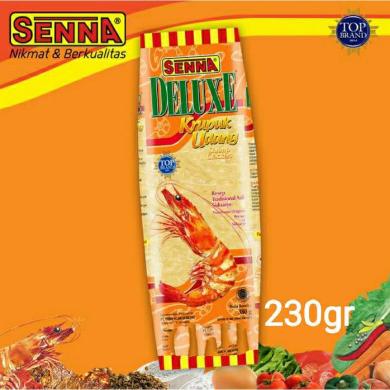 Senna deluxe krupuk udang / ikan  230 gram