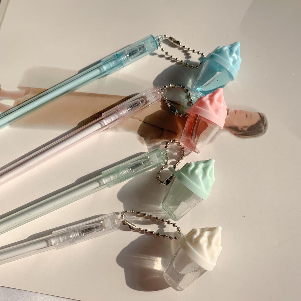 PULPEN GANTUNGAN ICE CREAM BESAR ISI SLIME LUCU IMUT ES KRIM KADO UNIK SOUVERNIR COD READY GROSIR-3
