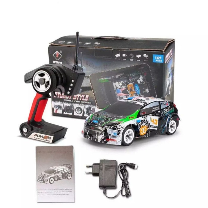 UY016 Wltoys K989 1 28 2.4G 4WD RC Rally Mini Car Rtr dengan Transmitter