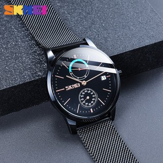 Jam Tangan Pria / SKMEI 9182 Analog Tali Pasir Chrono variasi / SKMEI Analog Original