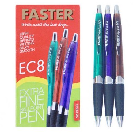 

Ballpoint / Pulpen / Pena Faster EC 8 (1 Lusin)