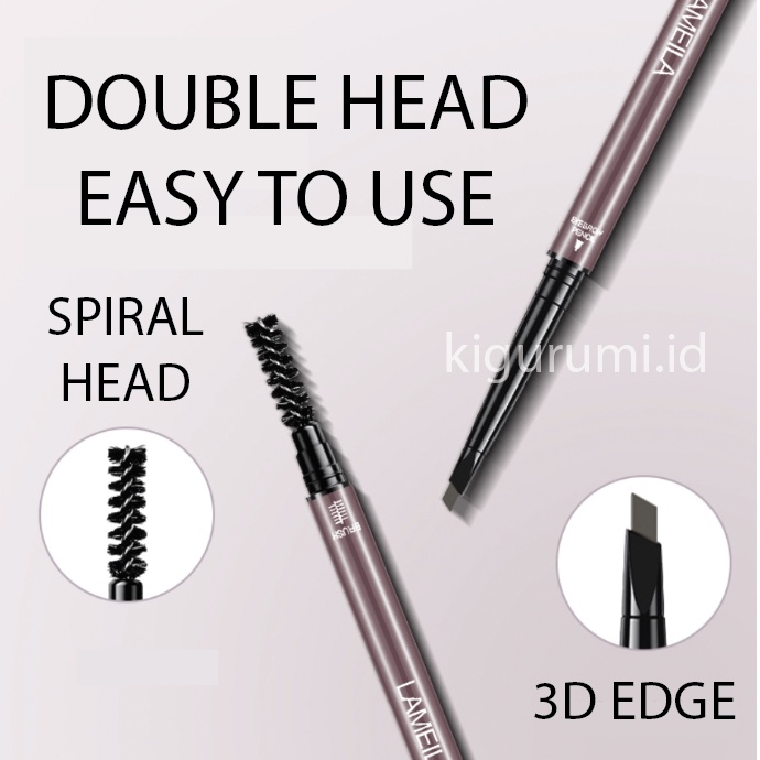 LAMEILA Pensil Alis 2 in 1 Kepala Ganda Eyebrow NEW LA136 832
