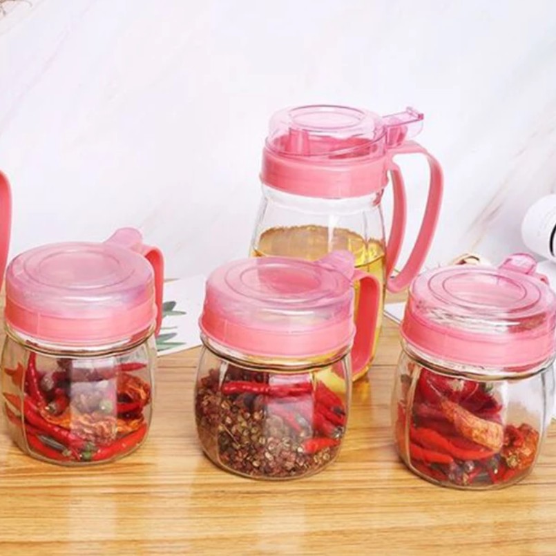 [COD] KITCHEN JAR SET 3 - TOPLES GARAM DAPUR TEMPAT BUMBU OIL POT SET BUDDIESSTORE