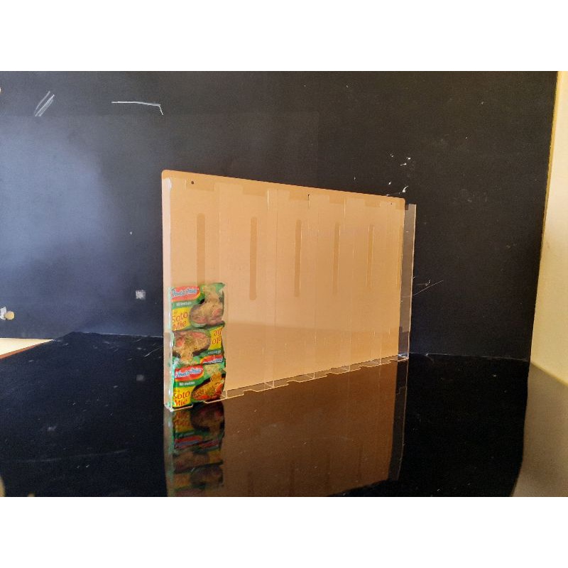 Akrilik Warmindo Rak Mie Instan 10 slot