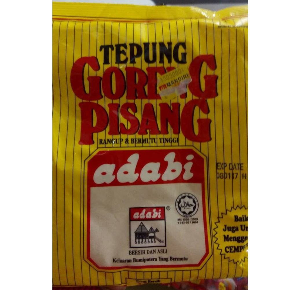 

Tepung Adabi Pisang Goreng Malaysia Tepung Crispy