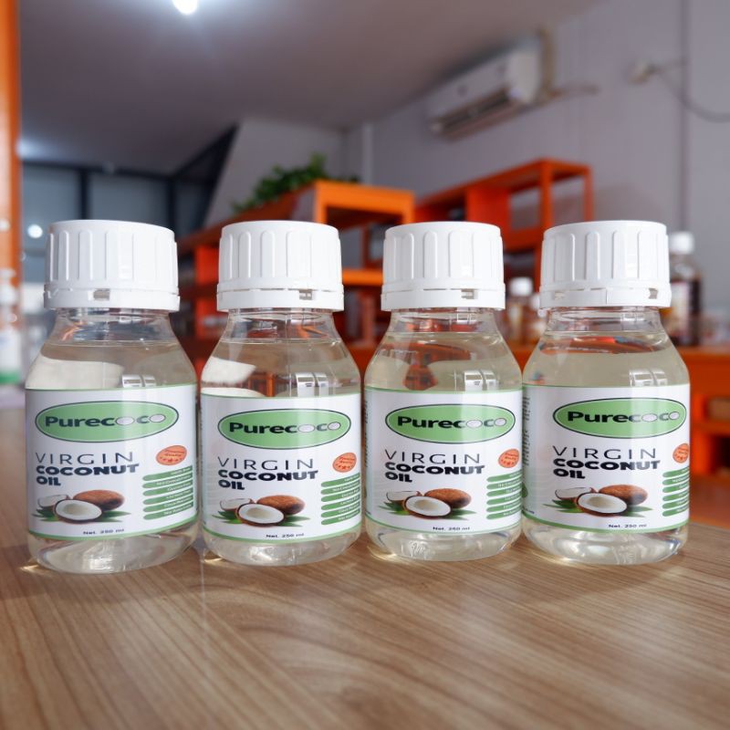 

Minyak Kelapa 4x250ml VCO VIRGIN COCONUT OIL Purecoco