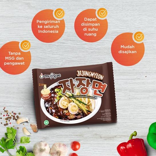 

✅Viral Banget❤ Mujigae Jajangmyeon || Mie Saus Kedelai Hitam || Mie Korea (265gr)