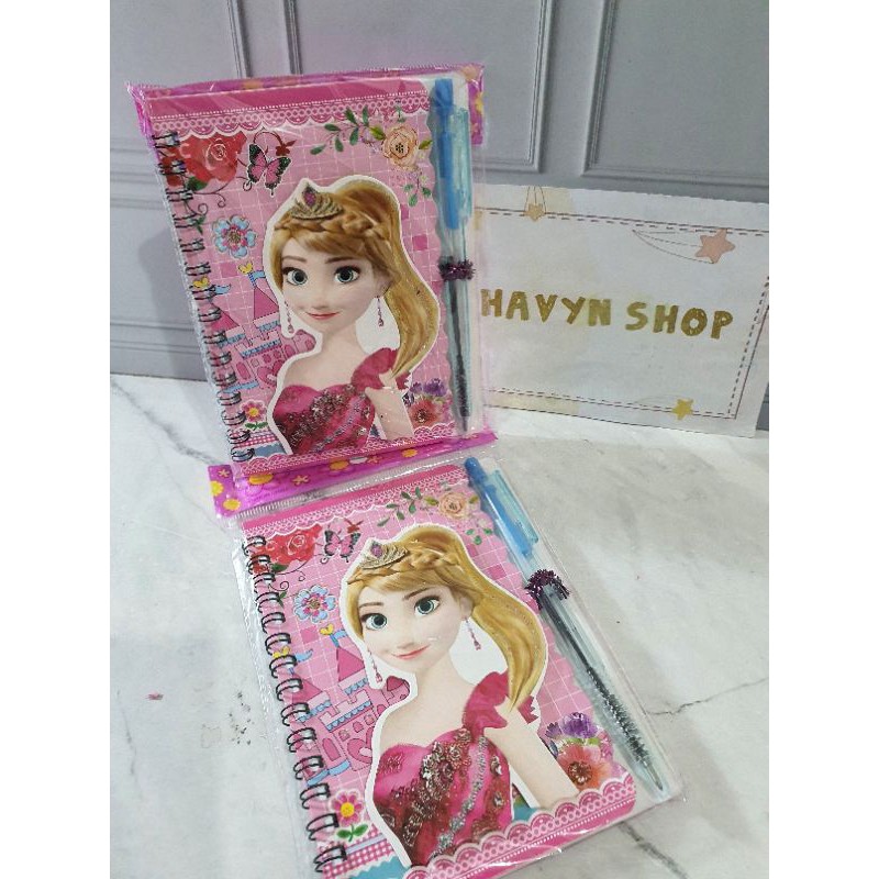 memo diary/MEMO + PEN/buku catatan anak ada bonus pulpen/memo lucu/notes BTS BT21-FROZEN