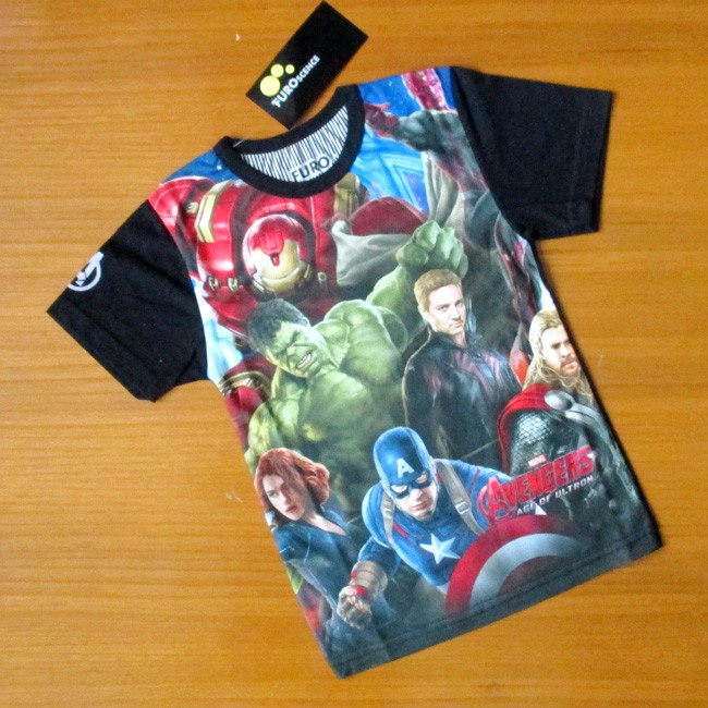 Baju Kaos Atasan Anak Laki Cowok Furo T-Shirt Avengers Superhero LKF007