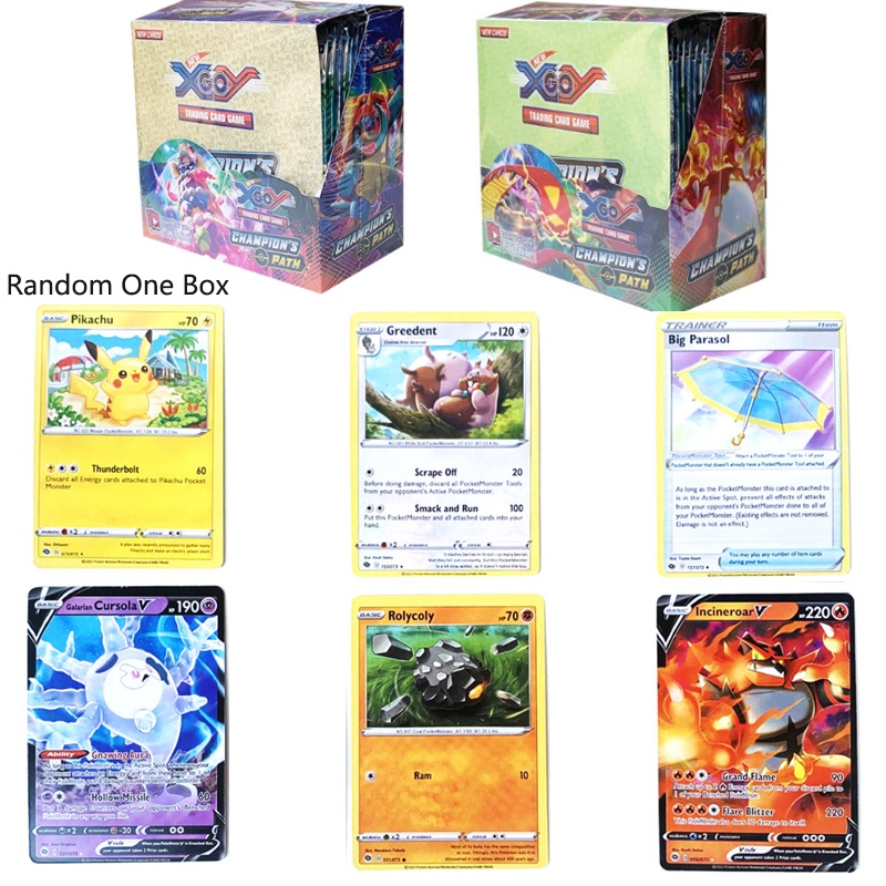 Random 324Pcs Pokemon Cards Pikachu Flash Card Box Collectible Kids Toy Gift Card Game toy for child