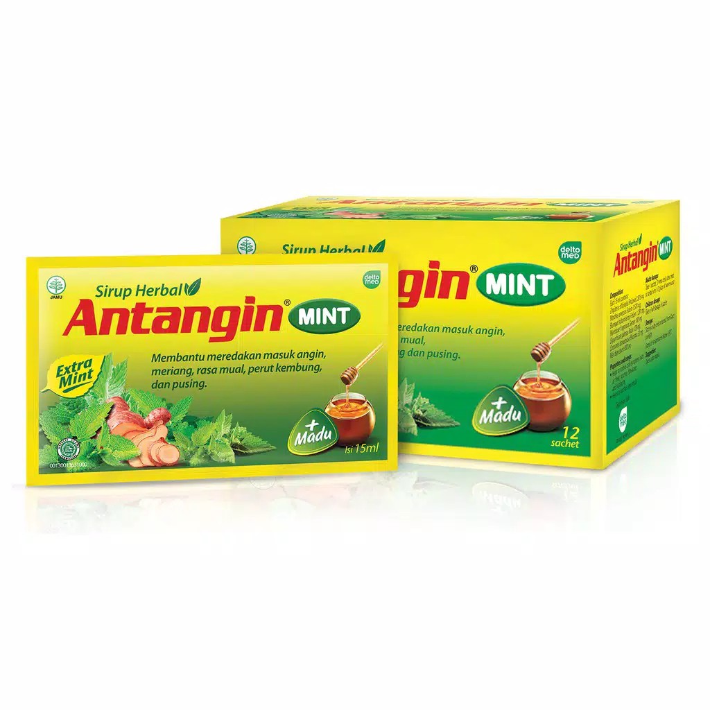 

Antangin Mint Sirup Herbal Box (12 sachet)