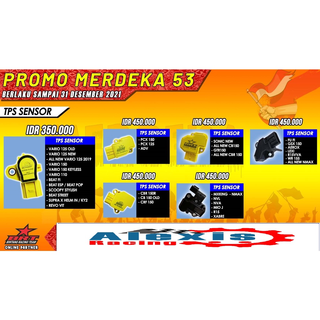 TPS SENSOR BRT CBR 150 R CB 150 OLD CRF 150