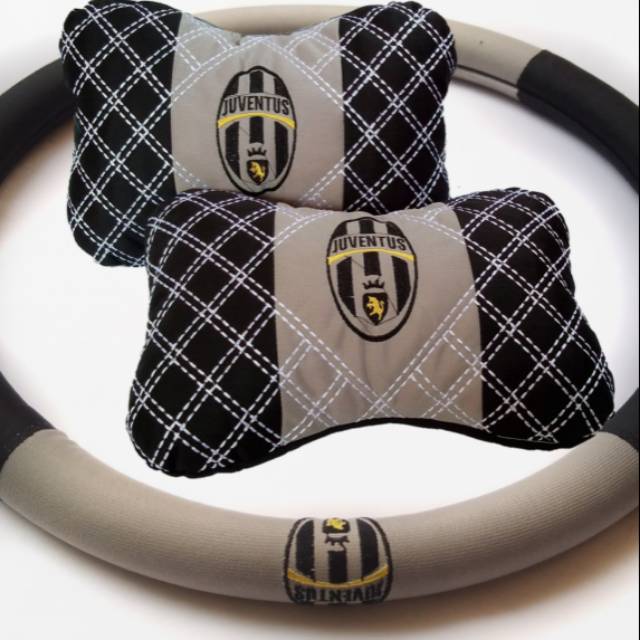 Cover Setir + 2pcs Bantal Juventus