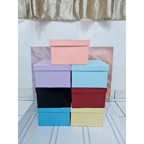 

20x20x13 Square Box Bunga Hadiah Flower - Kotak Hadiah - Kotak Bunga - Box bunga