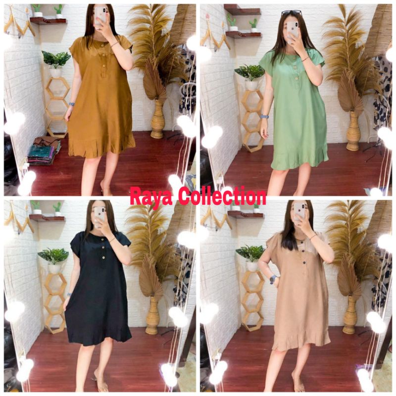 DASTER RUFFLE BUSUI |DASTER RUFFLE POLOS | DASTER WANITA KEKINIAN