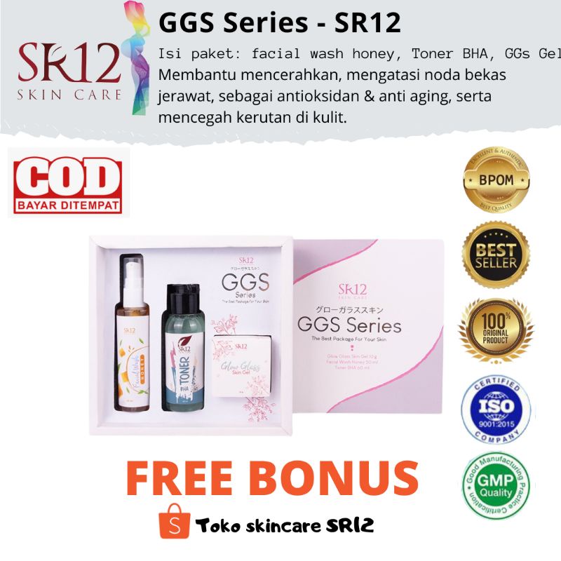 GGS SR12 | GLOWING DALAM 7 HARI | MENGENCANGKAN DAN MENCERAHKAN | CREAM PEMUTIH WAJAH