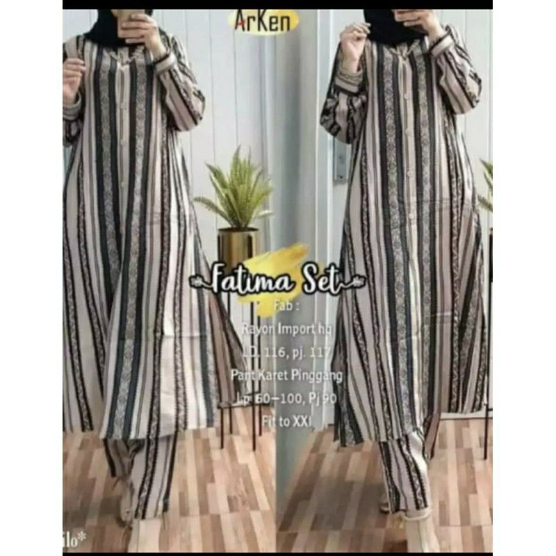 ONE SET JUMBO MALIKA/SETELAN RAYON JUMBO